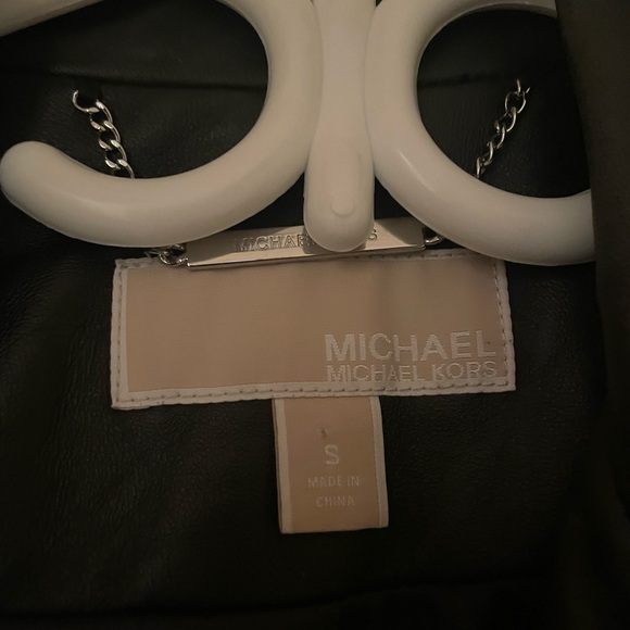 MICHAEL KORS small LEATHER biker jacket - Picture 4 of 7